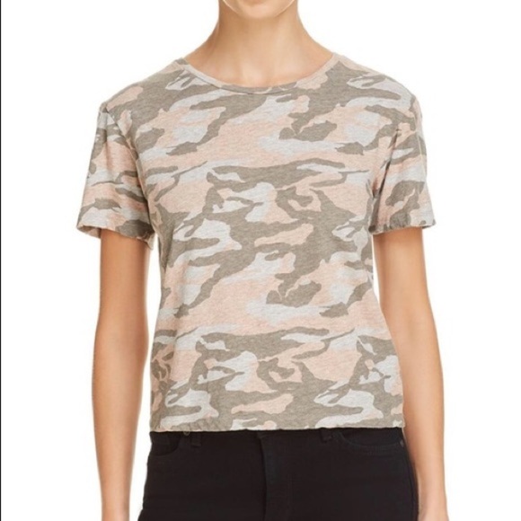 CLEARANCE Monrow Dusty Camoflague Boxy Short Sleeve Tee - Picture 1 of 11